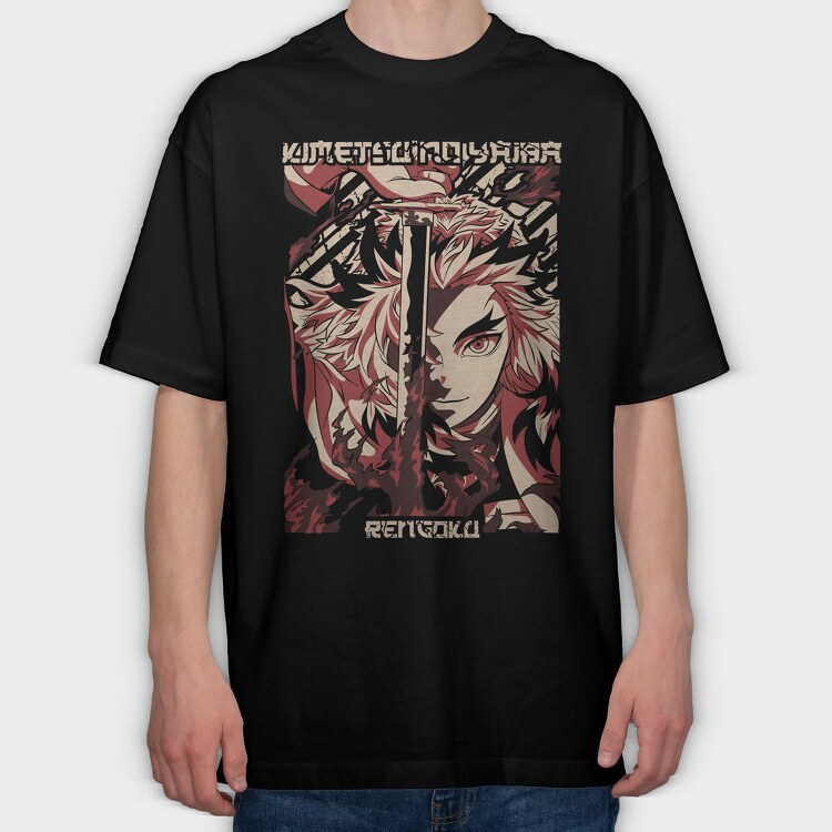 Rengoka, Tricou Oversize Barbati (Unisex)