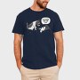 Cat Waking Up Girl, Tricou Barbati (Unisex)