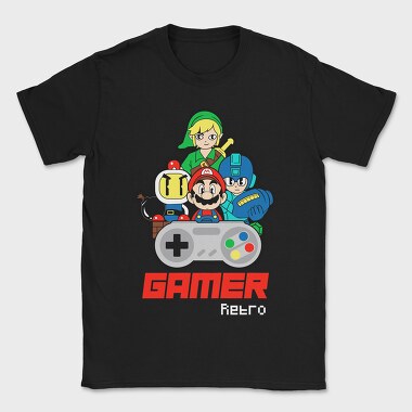 Gamer, Tricou Barbati (Unisex)