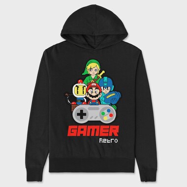 Gamer, Hanorac Oversize Barbati (Unisex)