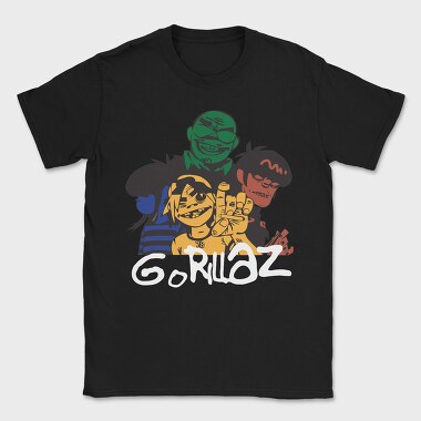 Gorilaz, Tricou Barbati (Unisex)