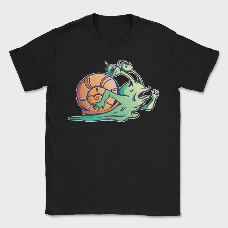 Exhausted Running Snail, Tricou Barbati (Unisex)