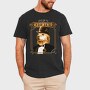 Steampunk Dog Hat, Tricou Barbati (Unisex)