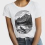 Canoe River Landscape, Tricou Femei