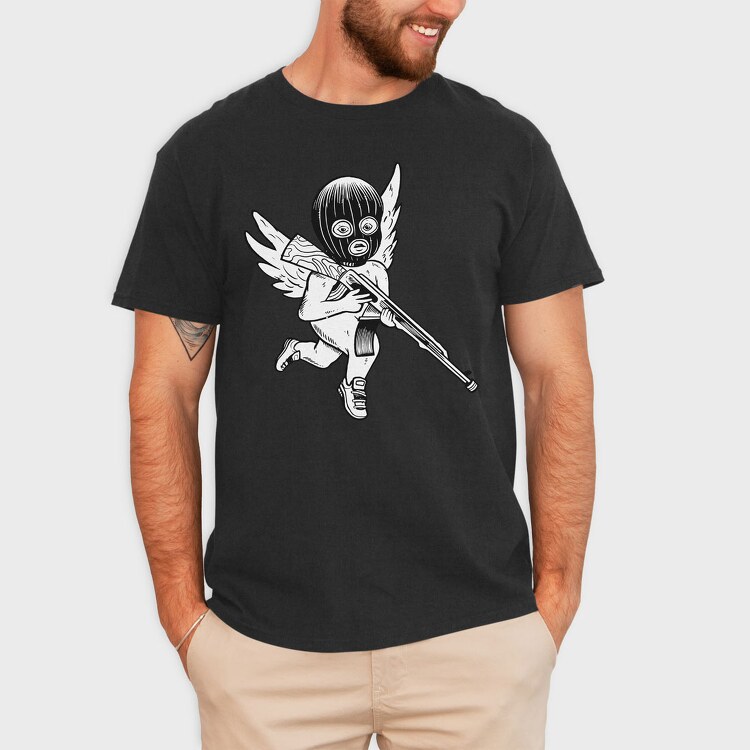Gun Angel, Tricou Barbati (Unisex)