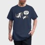 Cat Waking Up Girl, Tricou Barbati (Unisex)