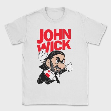John Wick Mario, Tricou Barbati (Unisex)