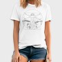 Vitruvian Drummer, Tricou Barbati (Unisex)
