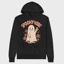 Spooky Vibe Cute Ghost, Hanorac Oversize Barbati (Unisex)