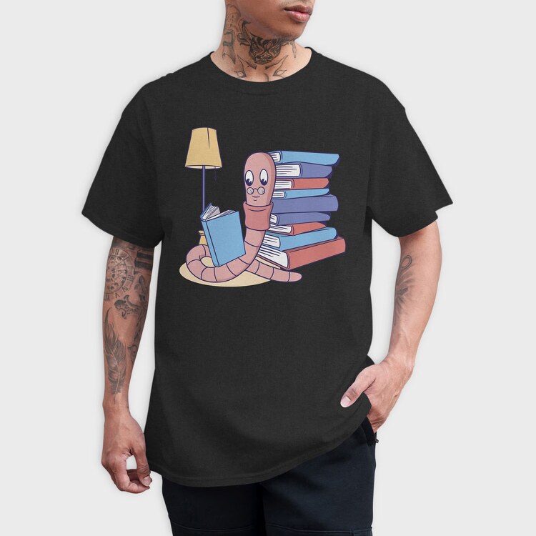 Worm Book, Tricou Barbati (Unisex)