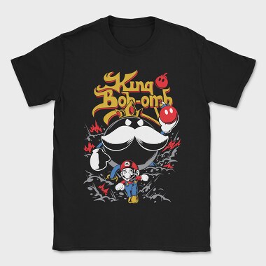 King Bob Omb Mario, Tricou Barbati (Unisex)