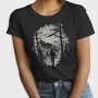 Man Hiking Forest, Tricou Femei