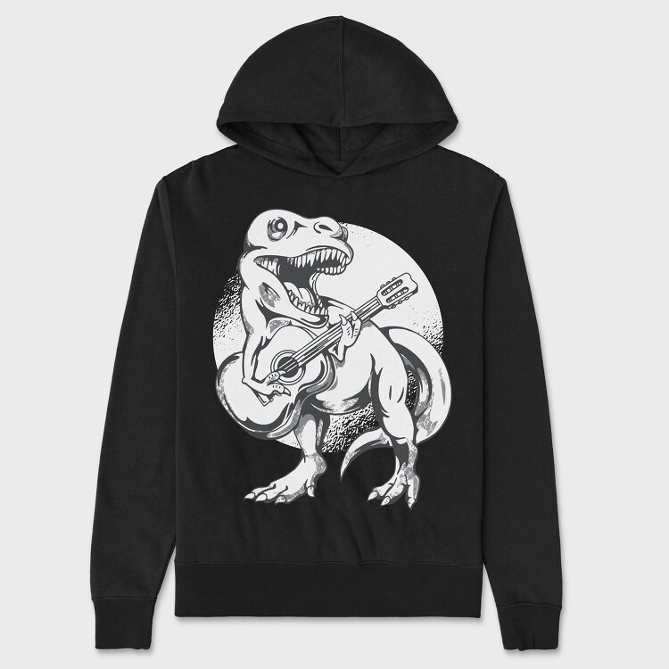 Dinosaur Guitar, Hanorac Oversize Barbati (Unisex)
