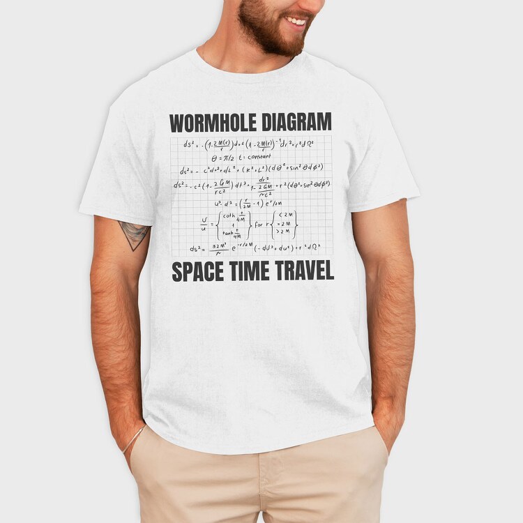Wormhole Diagram, Tricou Barbati (Unisex)