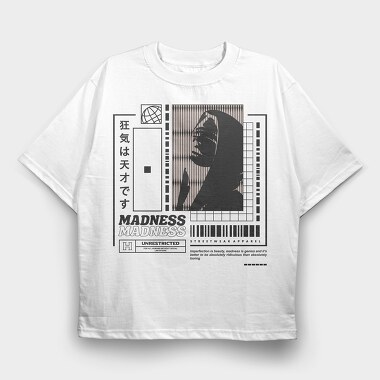 Madness 1, Tricou Oversize Barbati (Unisex)
