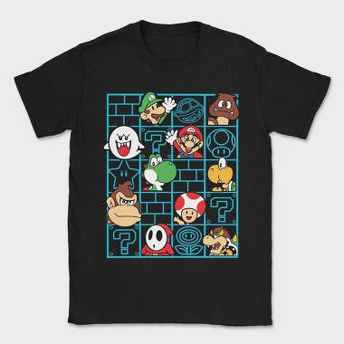 Mario Bros, Tricou Barbati (Unisex)