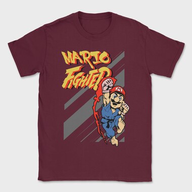 Mario Fighter, Tricou Barbati (Unisex)