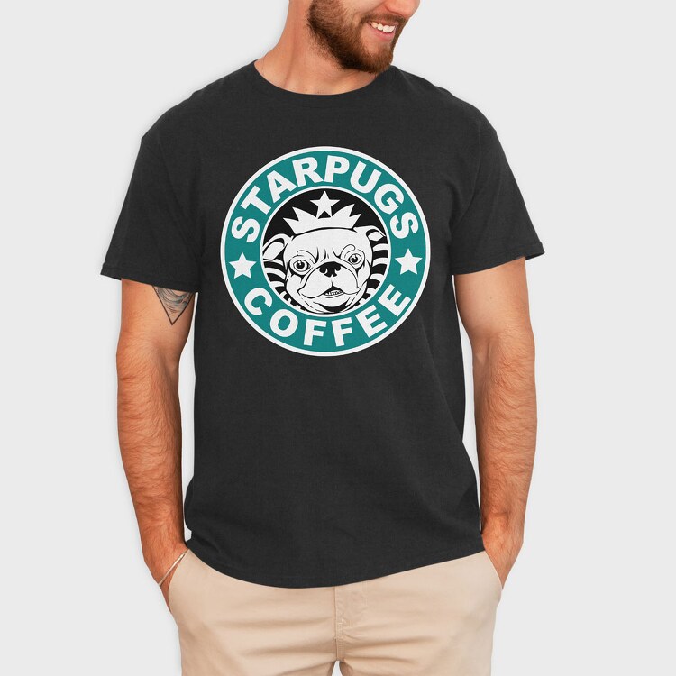 Starpugs Coffee, Tricou Barbati (Unisex)