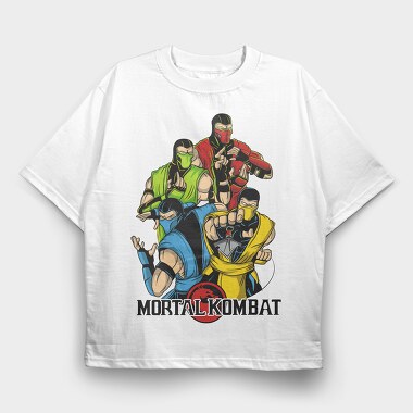 mortal kombat color, Tricou Oversize Barbati (Unisex)