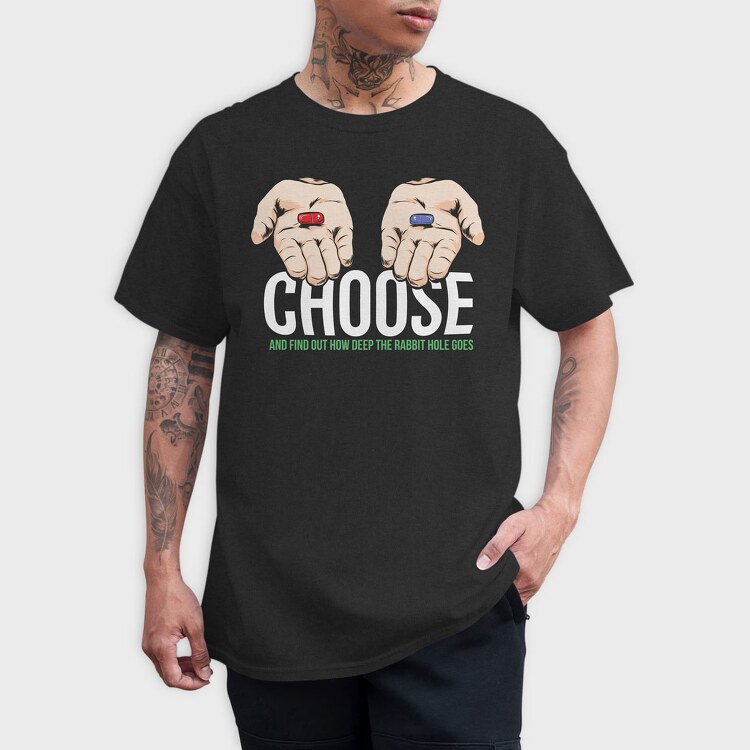 Matrix Hands Choose, Tricou Barbati (Unisex)