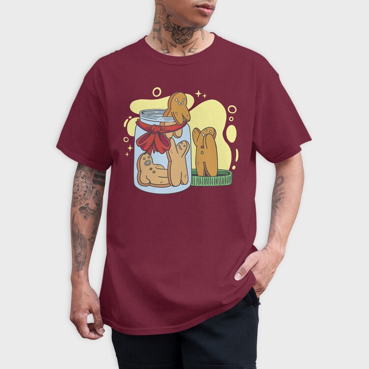 Ginger Cookie Escape Jar, Tricou Barbati (Unisex)