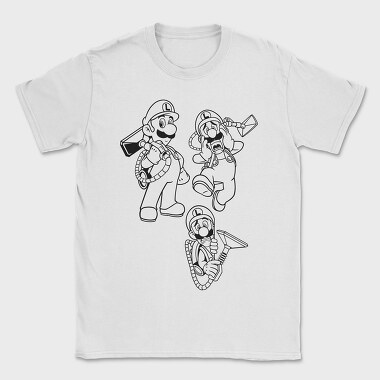 Outlines Luigis, Tricou Barbati (Unisex)