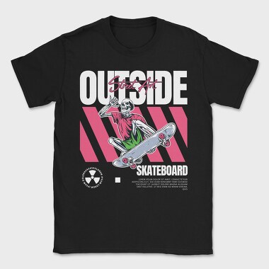 Outside Skateboard 1, Tricou Barbati (Unisex)