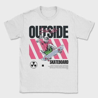 Outside Skateboard 2, Tricou Barbati (Unisex)