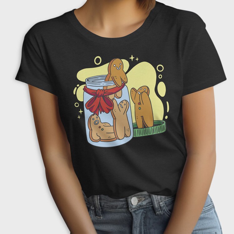 Ginger Cookie Escape Jar, Tricou Femei
