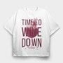 Fairy In Wine Glass Wine, Tricou Oversize Barbati (Unisex)