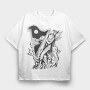 Fairy Music Dark Nouveau Si, Tricou Oversize Barbati (Unisex)
