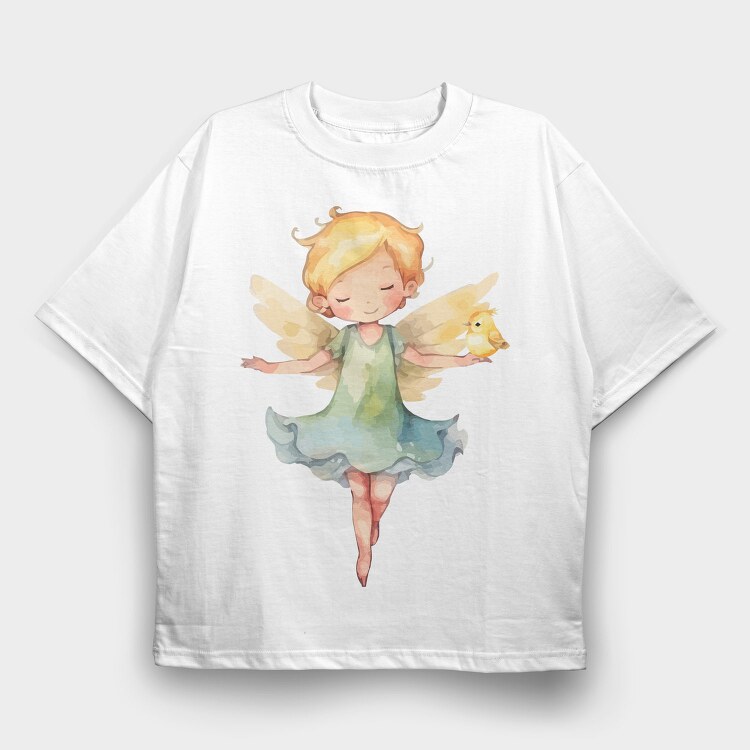 Fairy Wings Flutter, Tricou Oversize Barbati (Unisex)