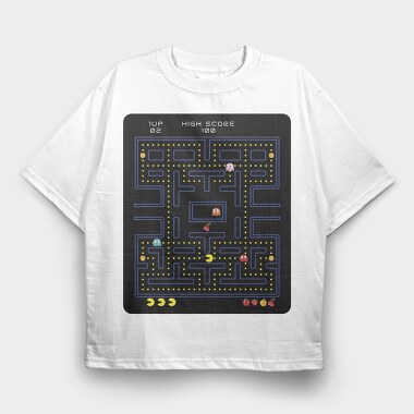 Pacman 37, Tricou Oversize Barbati (Unisex)