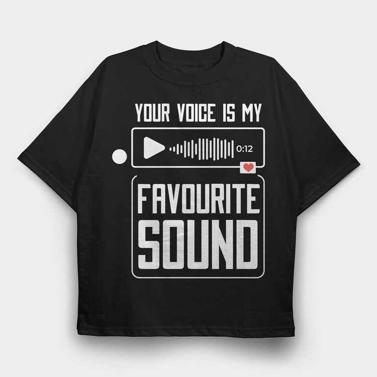 Favorite Sound, Tricou Oversize Barbati (Unisex)