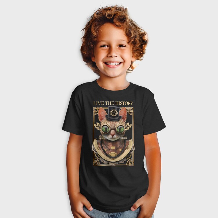 Steampunk Cat, Tricou Copii