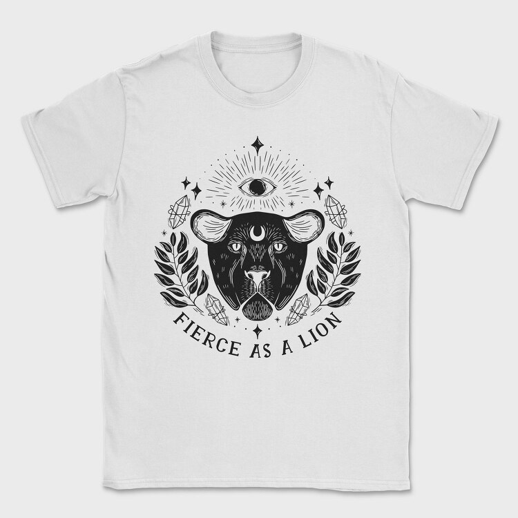 Fierce As A Lion Witch, Tricou Barbati (Unisex)
