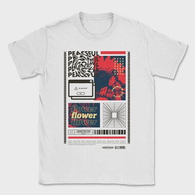 Peaceful 1, Tricou Barbati (Unisex)