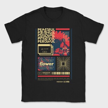 Peaceful 2, Tricou Barbati (Unisex)
