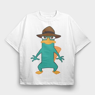 Phineas and Ferb 13, Tricou Oversize Barbati (Unisex)