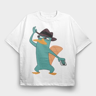 Phineas and Ferb 15, Tricou Oversize Barbati (Unisex)