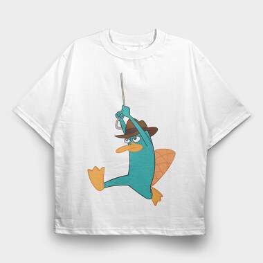 Phineas and Ferb 21, Tricou Oversize Barbati (Unisex)