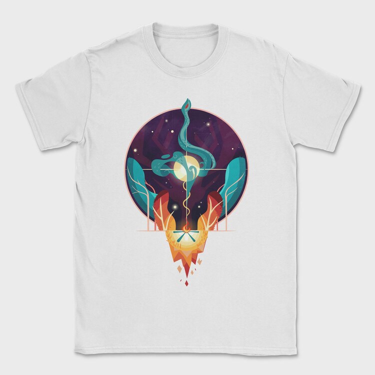 Fire And Water Concept, Tricou Barbati (Unisex)