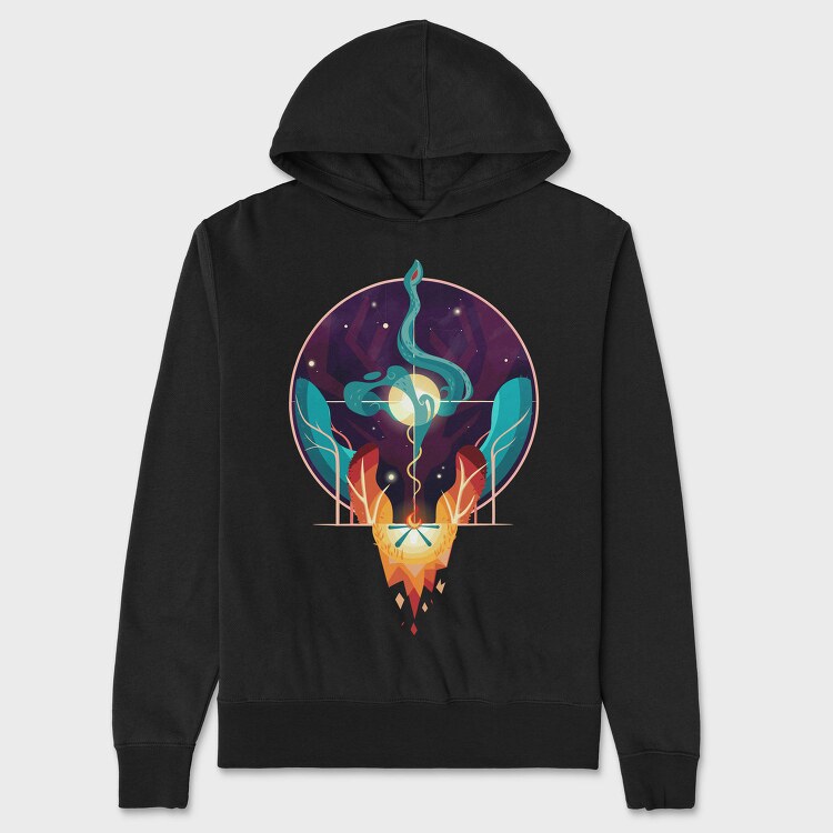 Fire And Water Concept, Hanorac Oversize Barbati (Unisex)