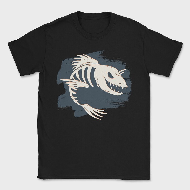 Fish Bone Skeleton, Tricou Barbati (Unisex)