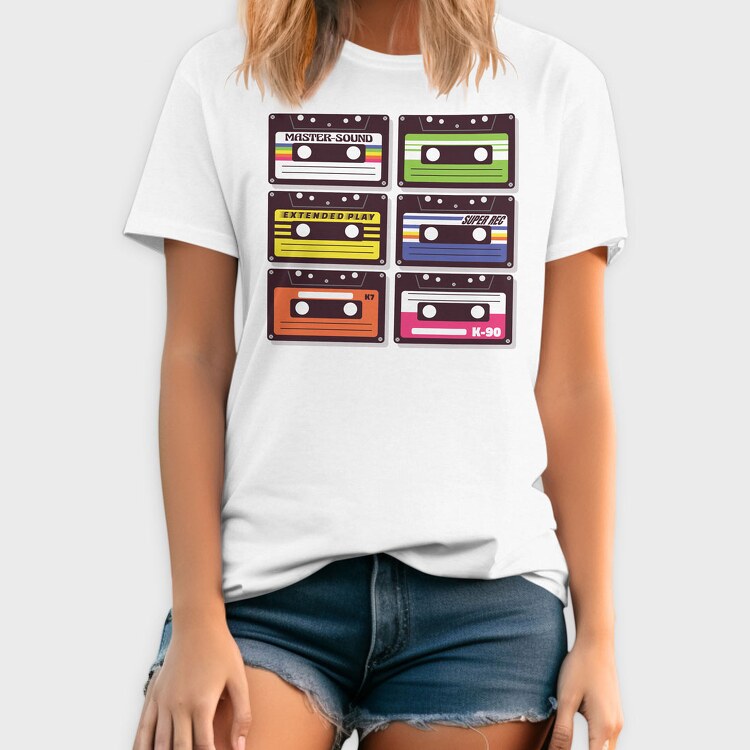 Cassettes, Tricou Barbati (Unisex)
