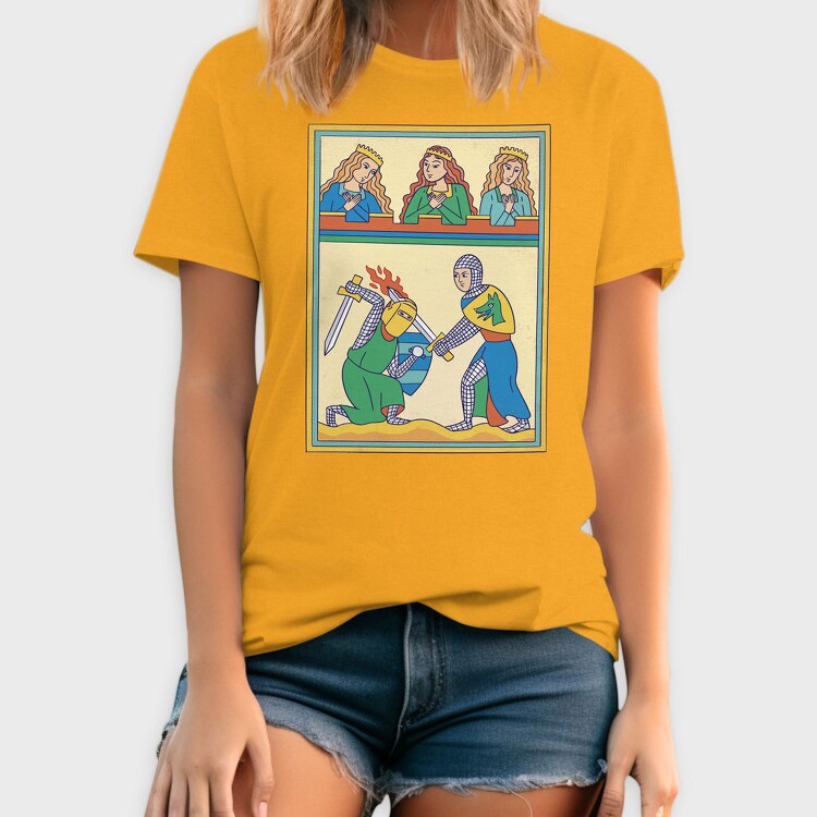 Medieval Illustration, Tricou Barbati (Unisex)