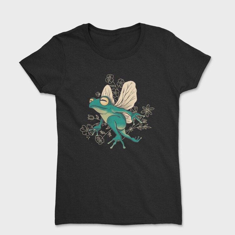 Fairy Frog With Wings, Tricou Femei