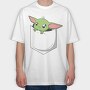 Pocket Baby Yoda 23, Tricou Oversize Barbati (Unisex)