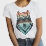 Hand Draw Landscape Wolf, Tricou Femei
