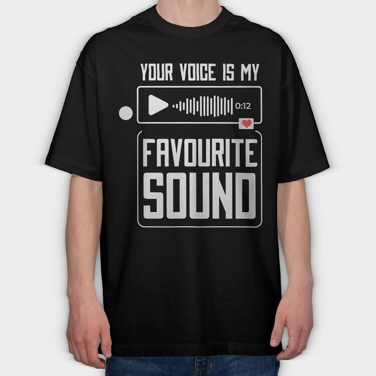 Favorite Sound, Tricou Oversize Barbati (Unisex)